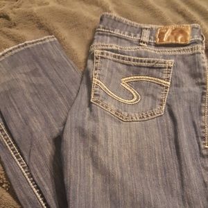 EUC silver straight bootcut w33/L33
